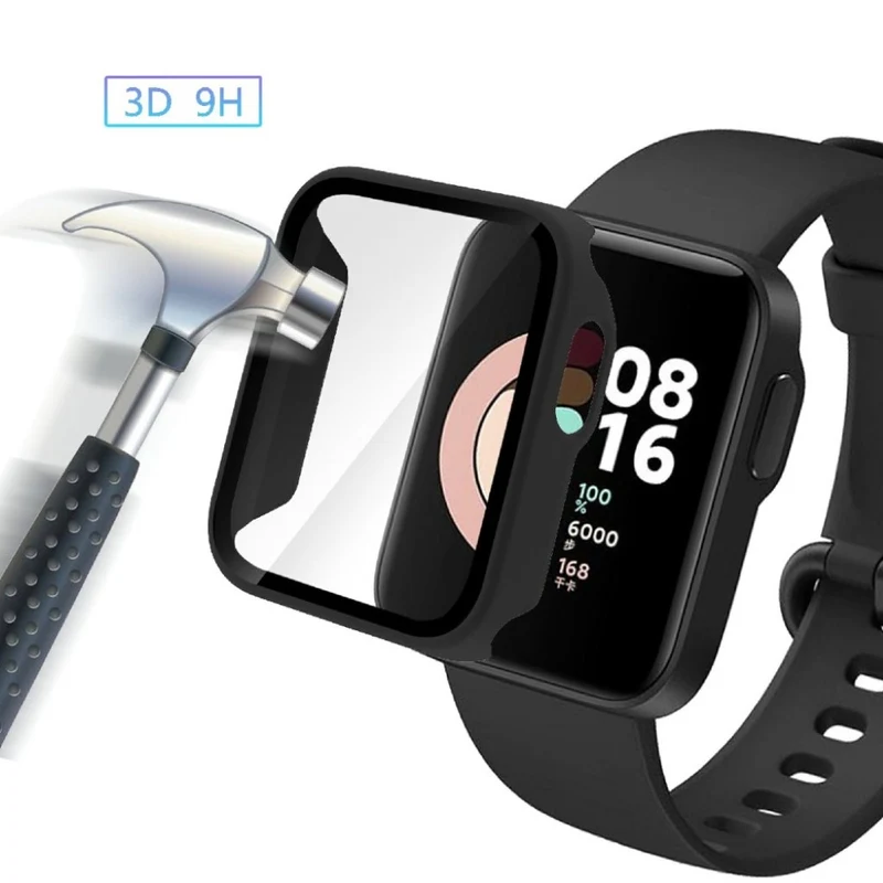 Auffallend Gut Xiaomi Redmi Watch Silikon / TPU und Glas Hülle