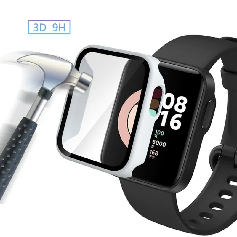 Auffallend Gut Xiaomi Redmi Watch Silikon / TPU und Glas Hülle