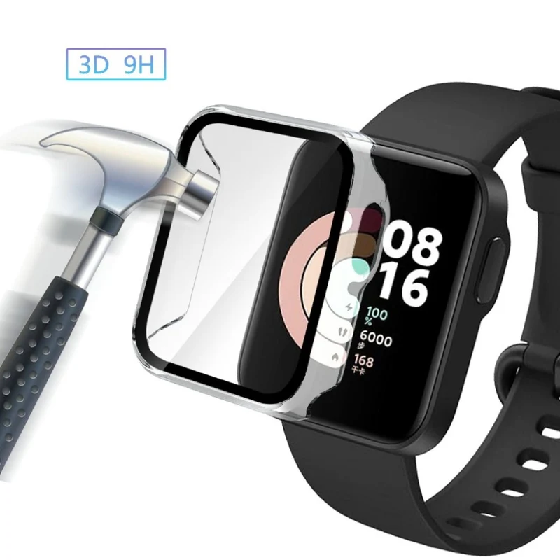 Auffallend Gut Xiaomi Redmi Watch Silikon / TPU und Glas Hülle