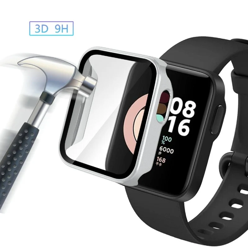 Auffallend Gut Xiaomi Redmi Watch Silikon / TPU und Glas Hülle