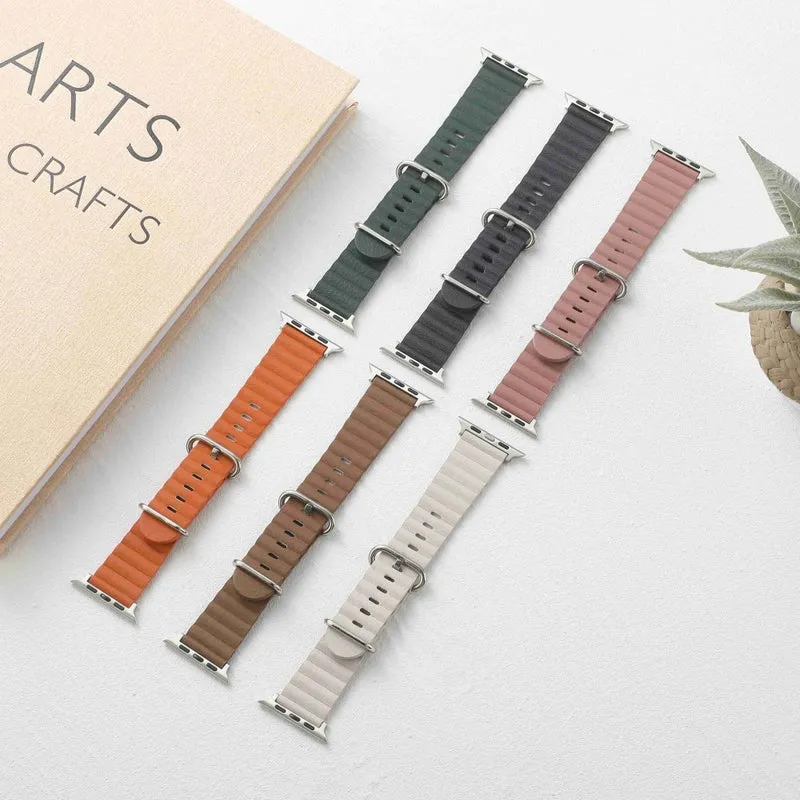 Absolut modisch Universell Apple Echtes Leder armband