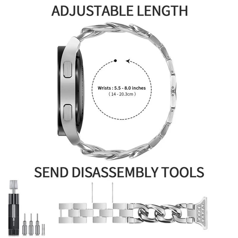 Sehr stilvoll Universell Samsung Metall und Strass armband