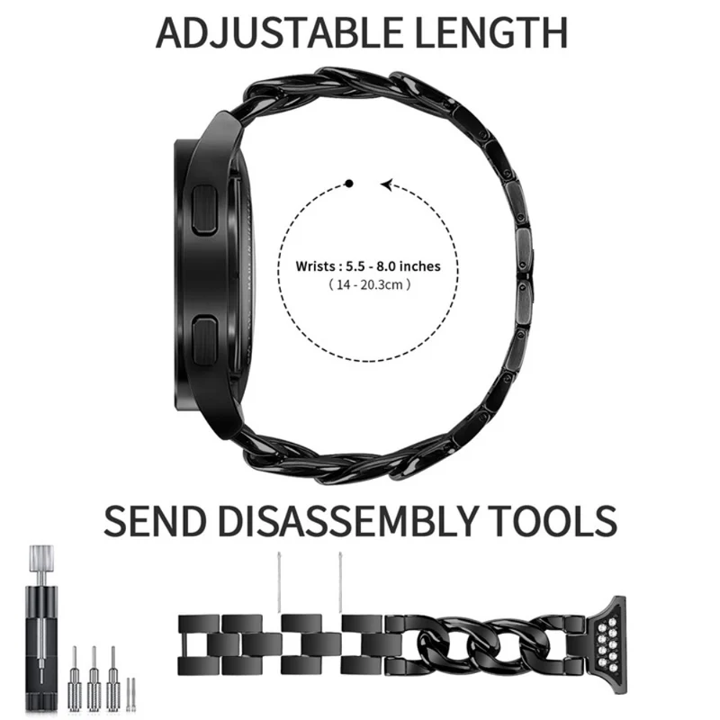Super stylisch Universell Samsung Metall und Strass armband