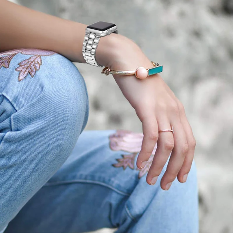 Sehr stilvoll Universell Apple Metall armband