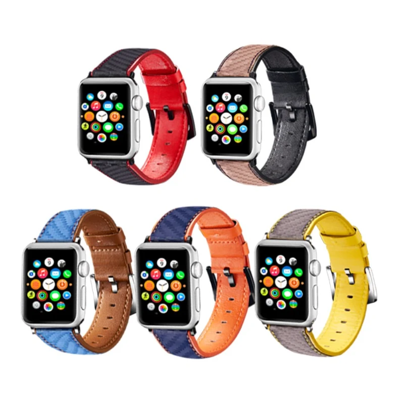 Absolut niedlich Universell Apple Echtes Leder armband