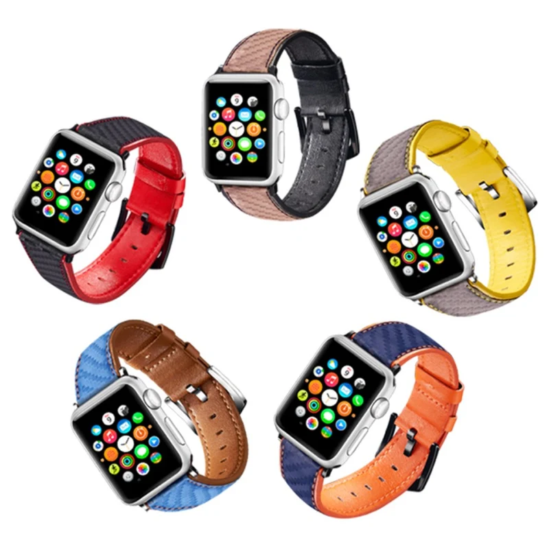 Absolut niedlich Universell Apple Echtes Leder armband