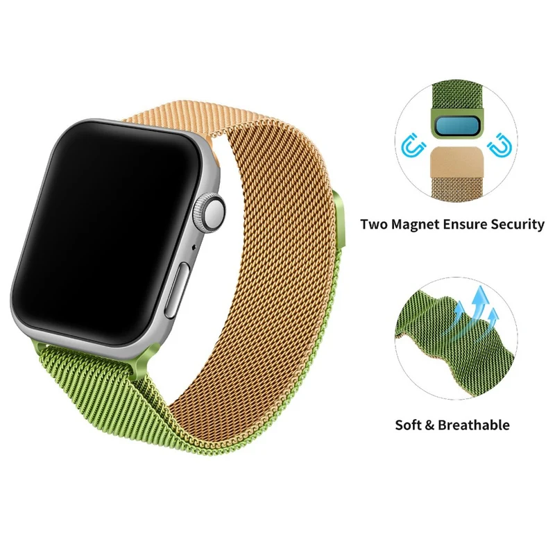 Auffallend stilvoll Universell Apple Metall armband