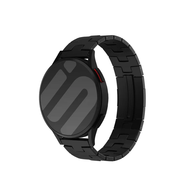 Amazfit Bip Max Gebürstetes Titanarmband (Flache Schließe) (Schwarz)
