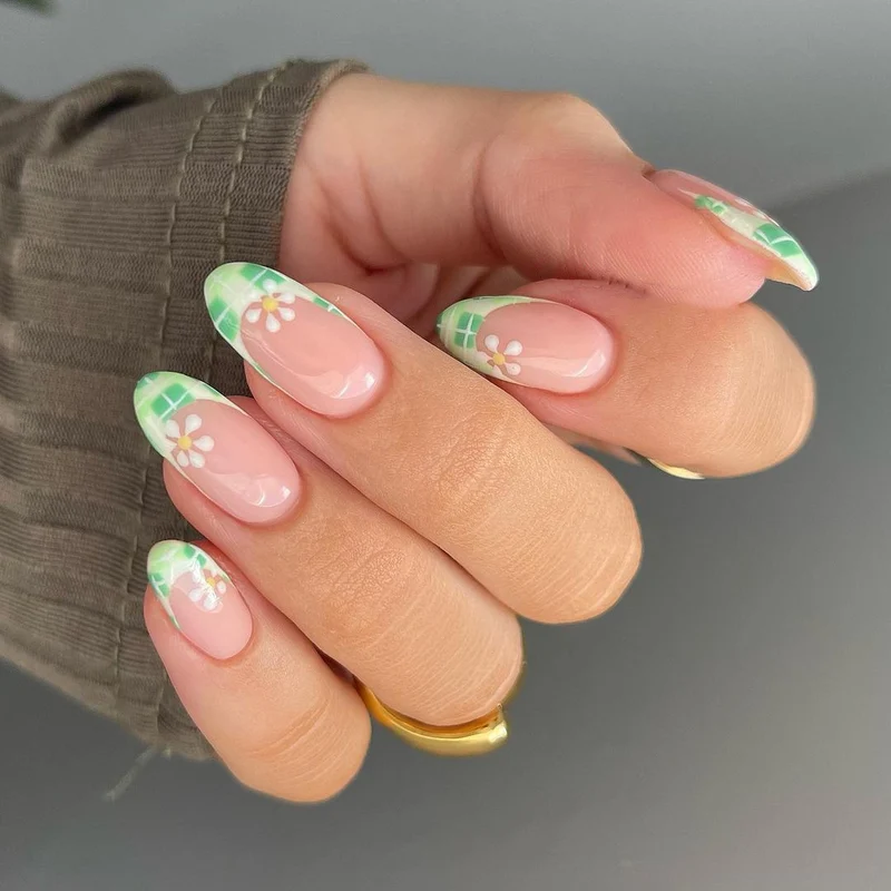 Designer Florale Press-On Nägel