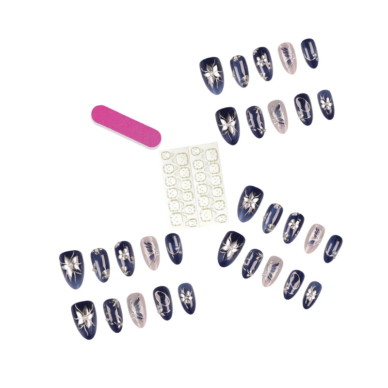 Dekoratives Press-On-Nagelspitzen-Set