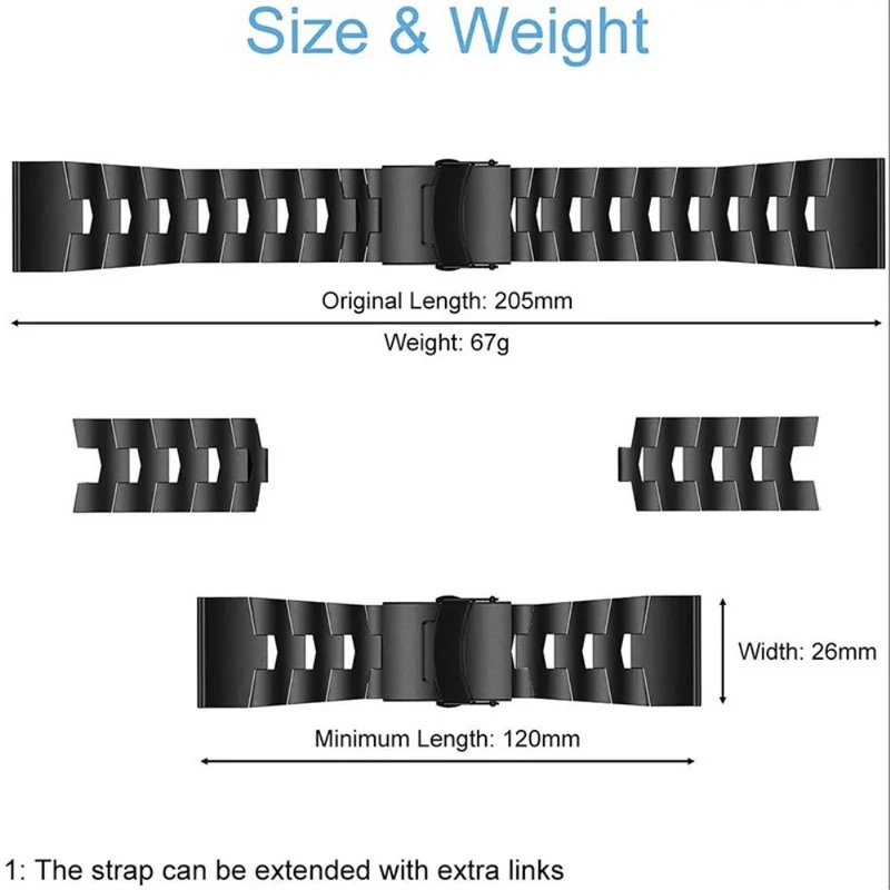Modisch Universell Garmin Metall armband