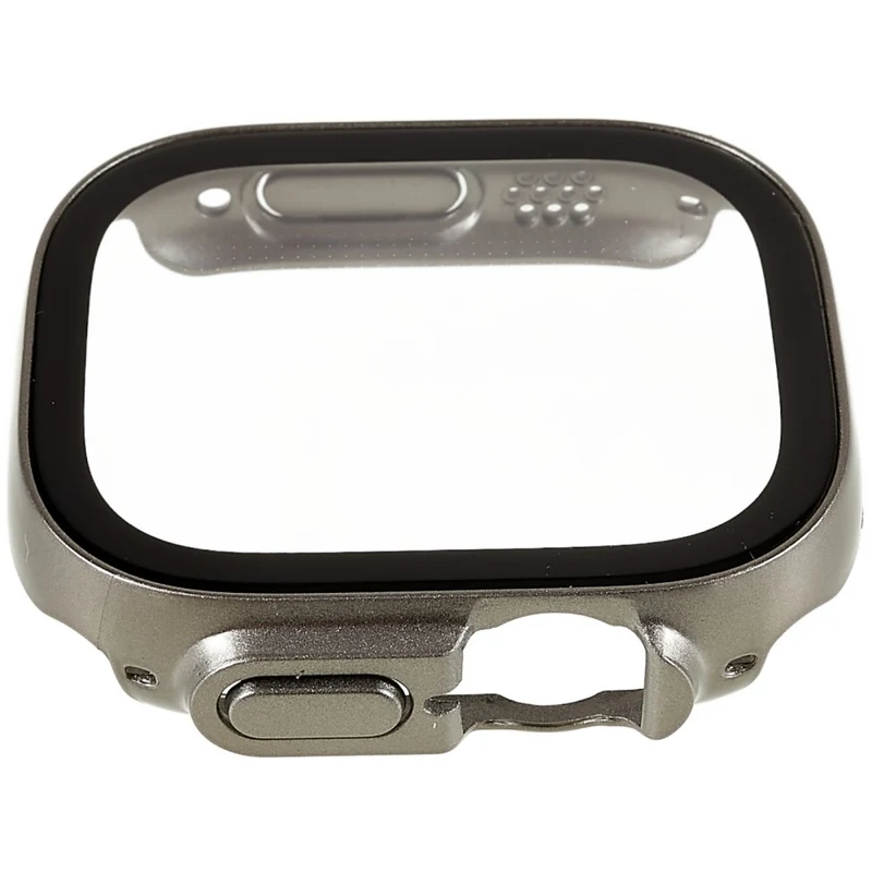 Unglaublich Modisch Apple Watch Ultra Hülle mit Displayschutz in Plastik und Gehärtetes Glas