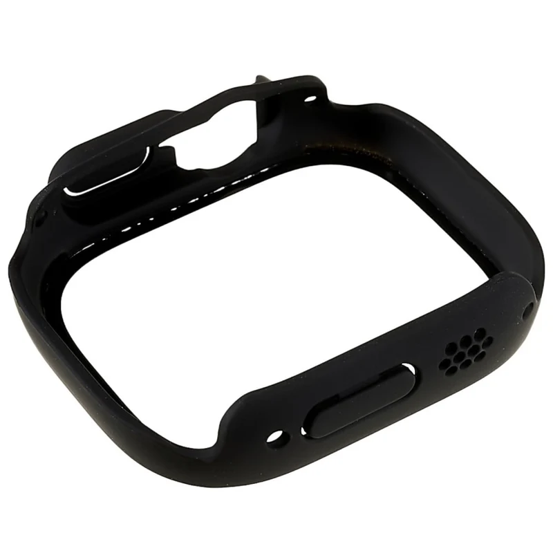 Unglaublich Modisch Apple Watch Ultra Hülle mit Displayschutz in Plastik und Gehärtetes Glas