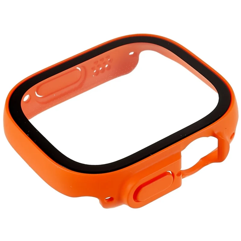 Unglaublich Modisch Apple Watch Ultra Hülle mit Displayschutz in Plastik und Gehärtetes Glas