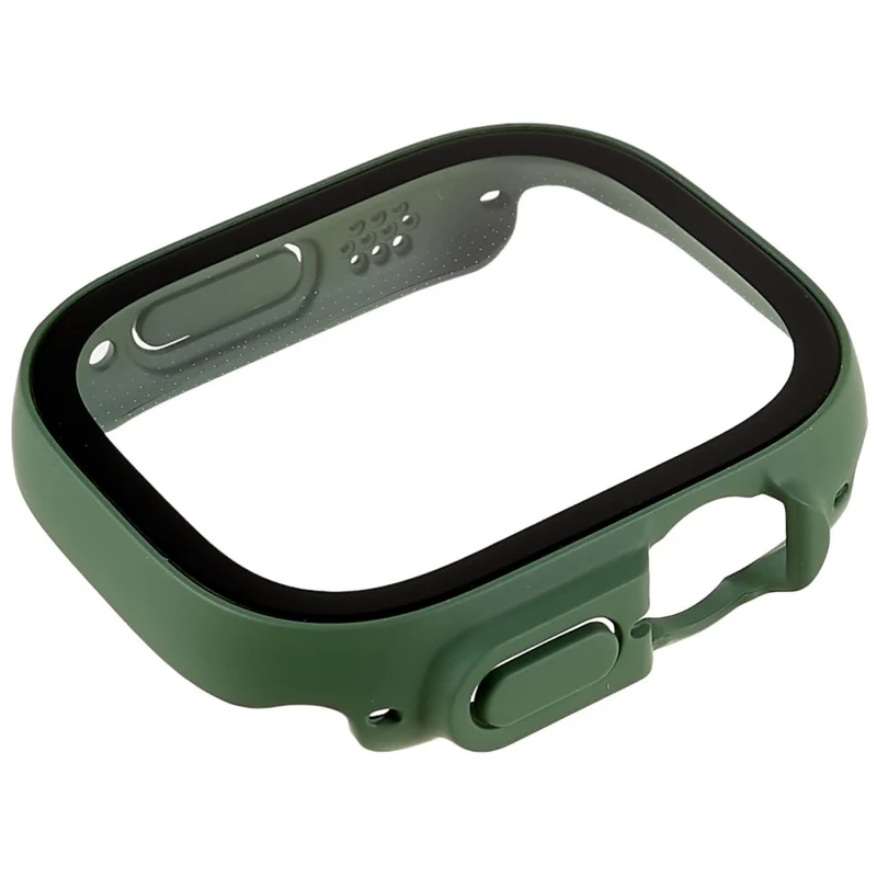 Unglaublich Modisch Apple Watch Ultra Hülle mit Displayschutz in Plastik und Gehärtetes Glas