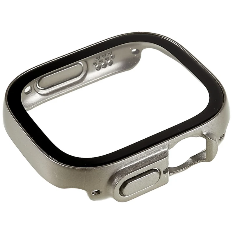 Unglaublich Modisch Apple Watch Ultra Hülle mit Displayschutz in Plastik und Gehärtetes Glas