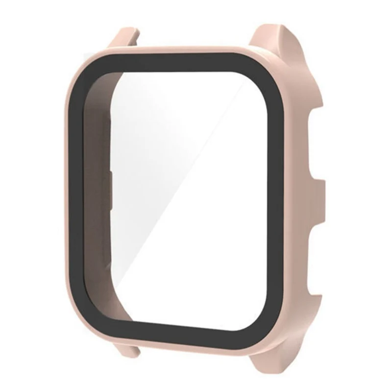 Unglaublich Stylisch Garmin Venu Sq 2 Hülle mit Displayschutz in Plastik und Gehärtetes Glas