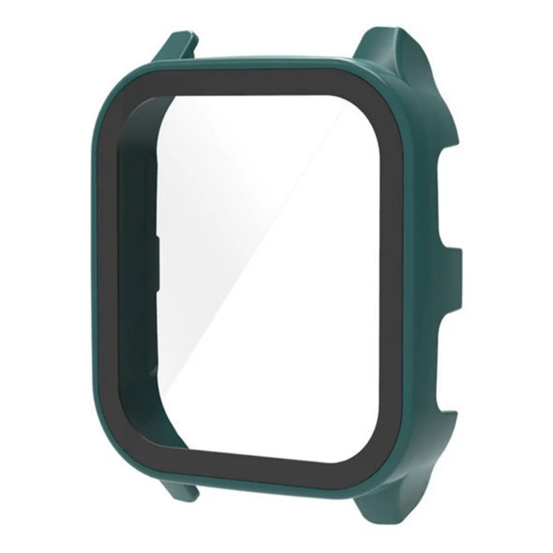 Unglaublich Stylisch Garmin Venu Sq 2 Hülle mit Displayschutz in Plastik und Gehärtetes Glas