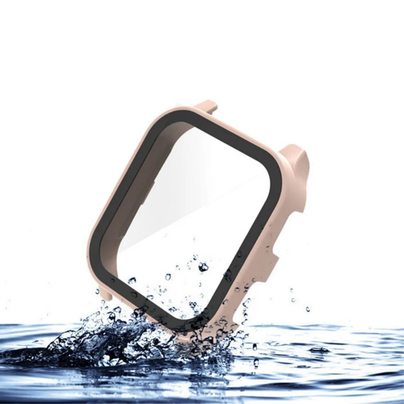 Unglaublich Stylisch Garmin Venu Sq 2 Hülle mit Displayschutz in Plastik und Gehärtetes Glas