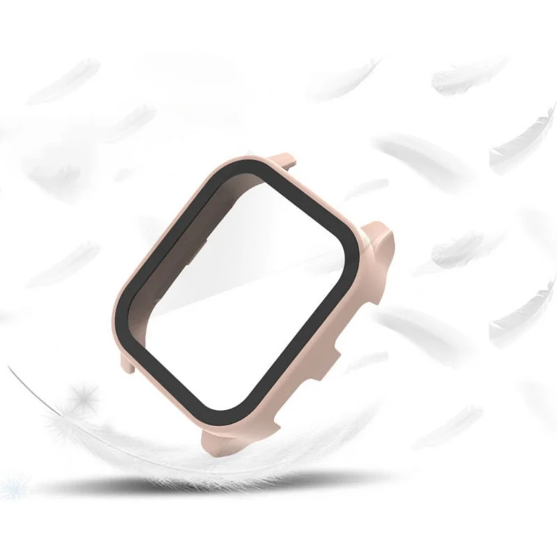 Unglaublich Stylisch Garmin Venu Sq 2 Hülle mit Displayschutz in Plastik und Gehärtetes Glas