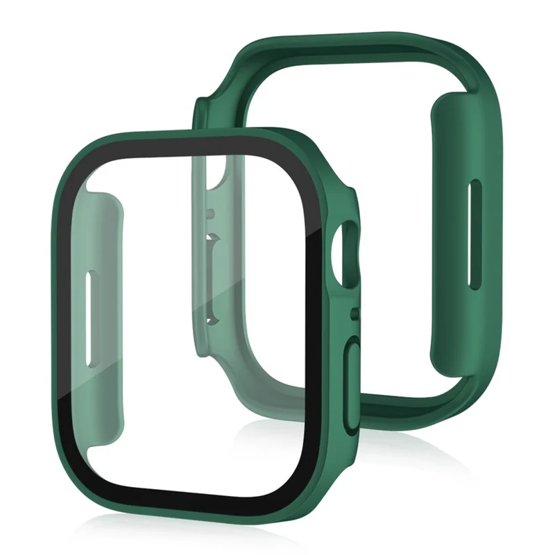 Super Gut Apple Watch Series 8 (45mm) / Apple Watch Series 7 45mm Universell Hülle mit Displayschutz in Plastik und Gehärtetes Glas