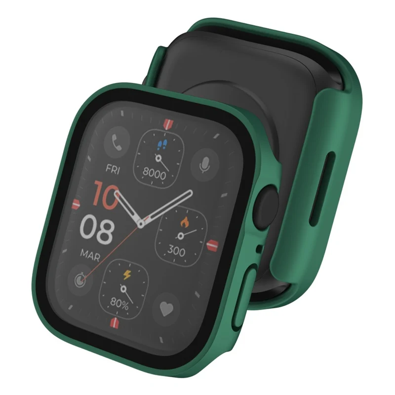 Super Gut Apple Watch Series 8 (45mm) / Apple Watch Series 7 45mm Universell Hülle mit Displayschutz in Plastik und Gehärtetes Glas