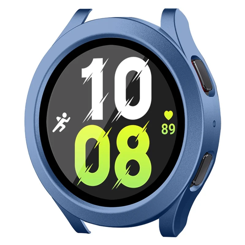 Auffallend Stilvoll Samsung Galaxy Watch 5 (44mm) / Samsung Galaxy Watch 4 (44mm) Universell Hülle mit Displayschutz in Plastik und Gehärtetes Glas