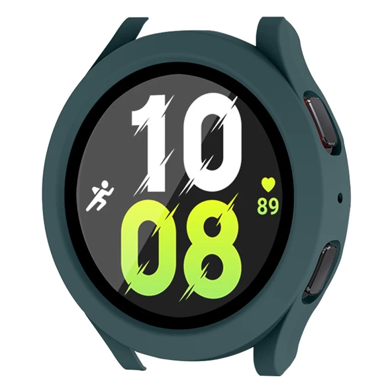 Auffallend Stilvoll Samsung Galaxy Watch 5 (44mm) / Samsung Galaxy Watch 4 (44mm) Universell Hülle mit Displayschutz in Plastik und Gehärtetes Glas