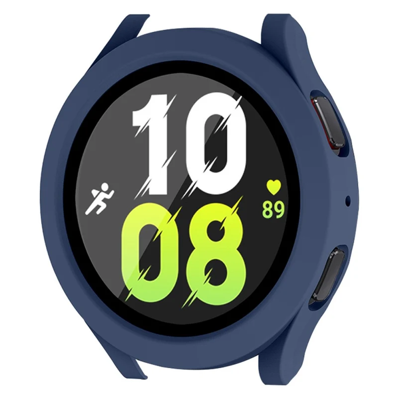 Auffallend Stilvoll Samsung Galaxy Watch 5 (44mm) / Samsung Galaxy Watch 4 (44mm) Universell Hülle mit Displayschutz in Plastik und Gehärtetes Glas