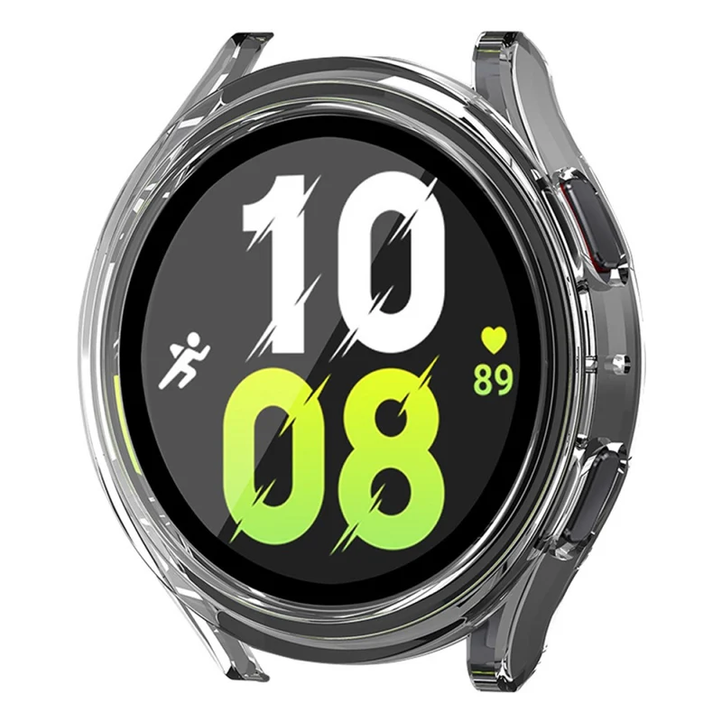 Auffallend Stilvoll Samsung Galaxy Watch 5 (44mm) / Samsung Galaxy Watch 4 (44mm) Universell Hülle mit Displayschutz in Plastik und Gehärtetes Glas