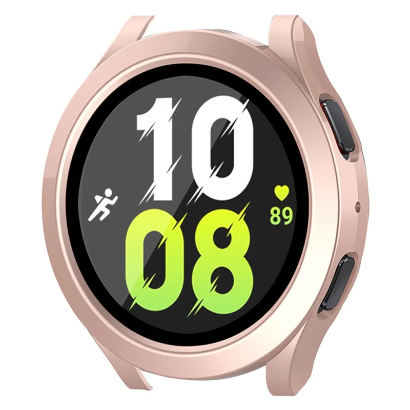 Auffallend Stilvoll Samsung Galaxy Watch 5 (44mm) / Samsung Galaxy Watch 4 (44mm) Universell Hülle mit Displayschutz in Plastik und Gehärtetes Glas