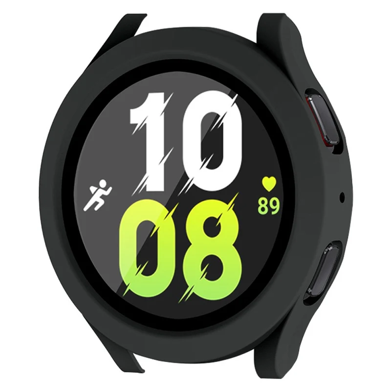 Auffallend Gut Samsung Galaxy Watch 5 (40mm) / Samsung Galaxy Watch 4 (40mm) Universell Hülle mit Displayschutz in Plastik und Gehärtetes Glas