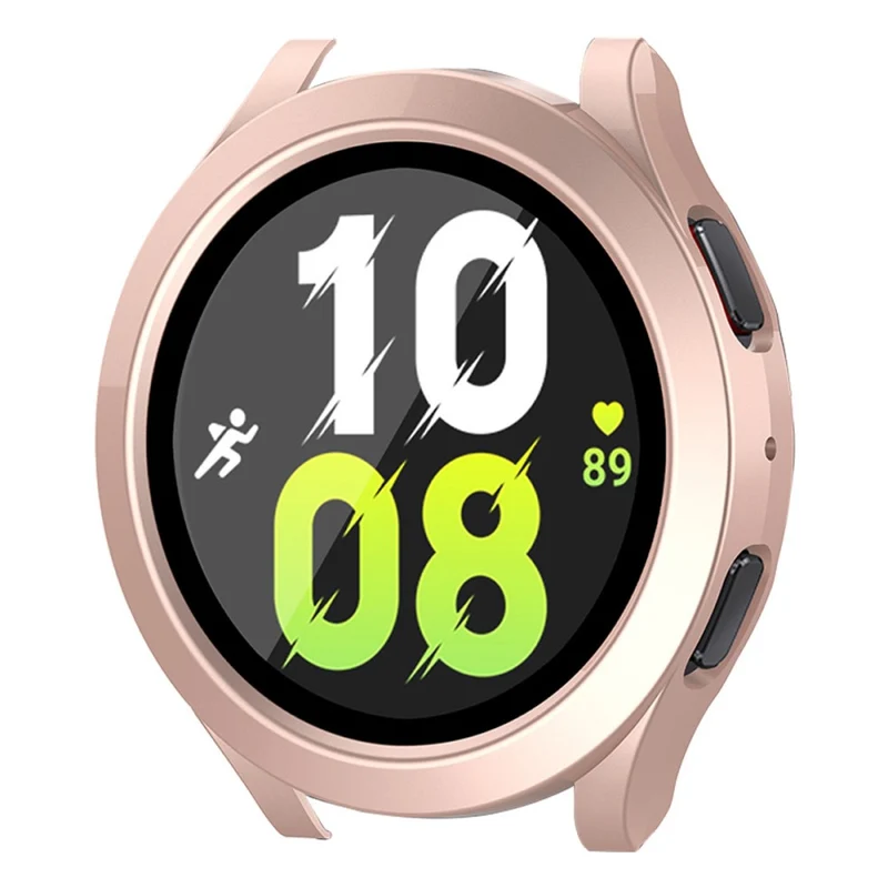 Auffallend Gut Samsung Galaxy Watch 5 (40mm) / Samsung Galaxy Watch 4 (40mm) Universell Hülle mit Displayschutz in Plastik und Gehärtetes Glas