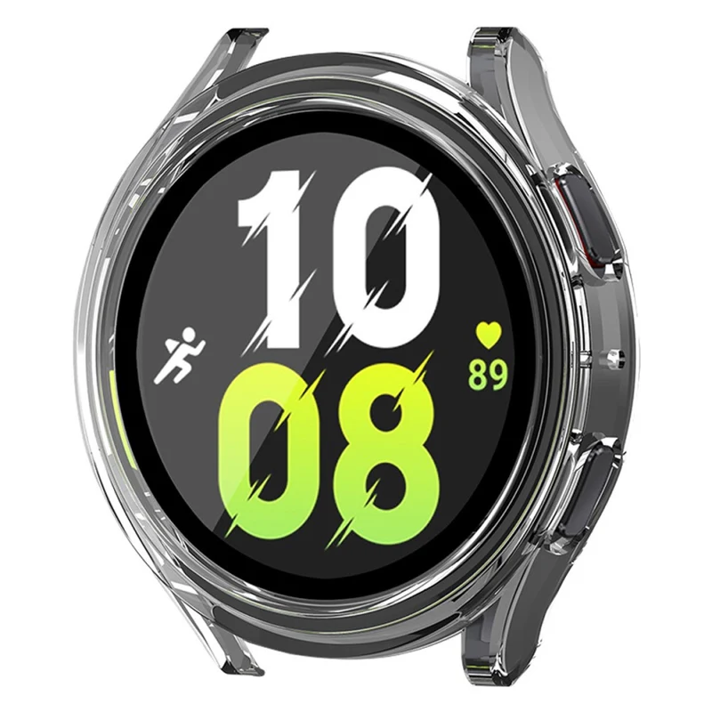 Auffallend Gut Samsung Galaxy Watch 5 (40mm) / Samsung Galaxy Watch 4 (40mm) Universell Hülle mit Displayschutz in Plastik und Gehärtetes Glas