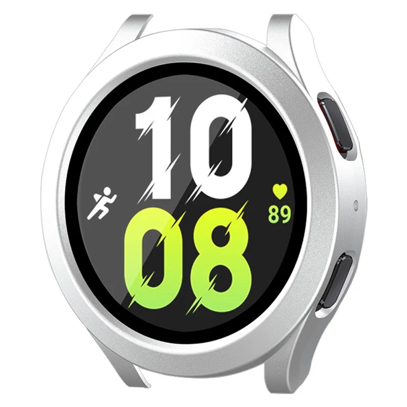 Auffallend Gut Samsung Galaxy Watch 5 (40mm) / Samsung Galaxy Watch 4 (40mm) Universell Hülle mit Displayschutz in Plastik und Gehärtetes Glas
