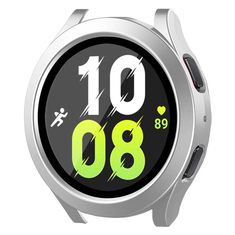 Auffallend Gut Samsung Galaxy Watch 5 (40mm) / Samsung Galaxy Watch 4 (40mm) Universell Hülle mit Displayschutz in Plastik und Gehärtetes Glas