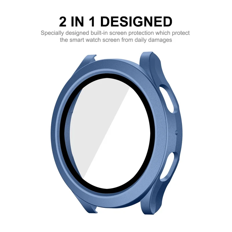 Auffallend Gut Samsung Galaxy Watch 5 (40mm) / Samsung Galaxy Watch 4 (40mm) Universell Hülle mit Displayschutz in Plastik und Gehärtetes Glas