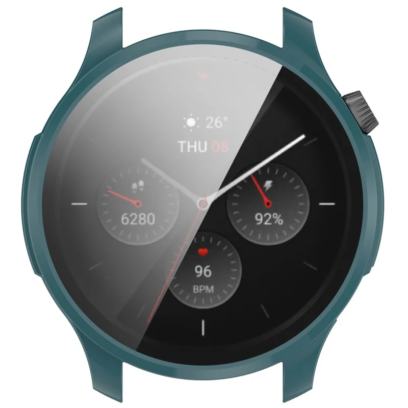Auffallend Stilvoll Amazfit GTR 4 Hülle mit Displayschutz in Plastik und Gehärtetes Glas