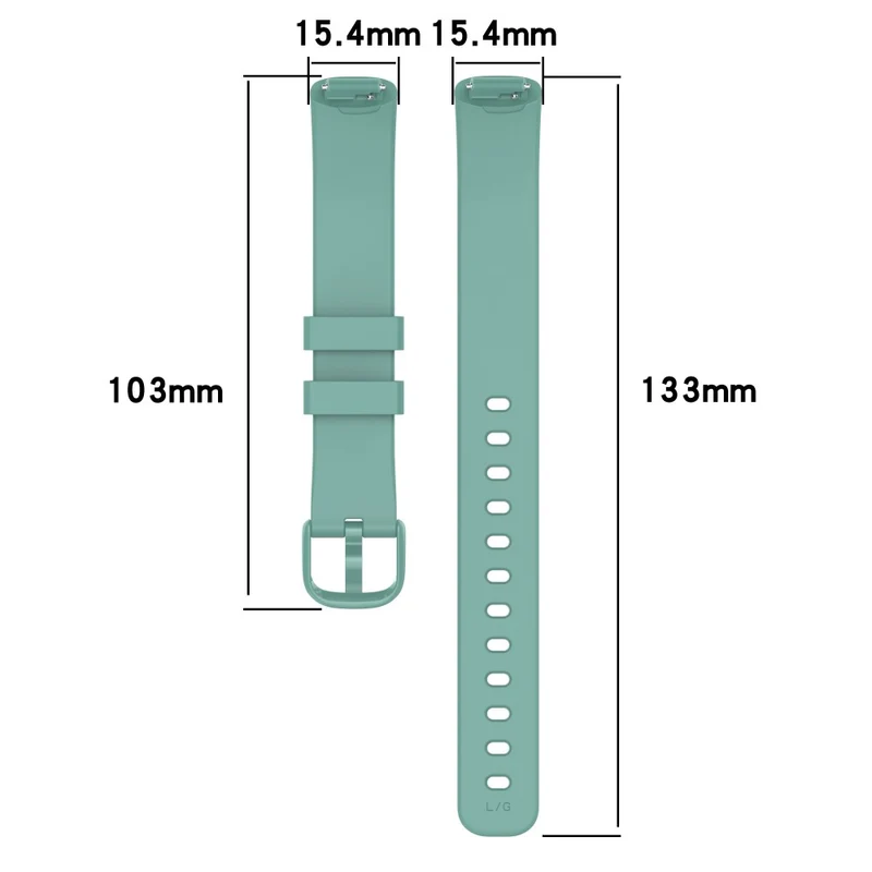 Mega pflegeleicht Fitbit Inspire 3 Silikon / TPU armband - Größe: L