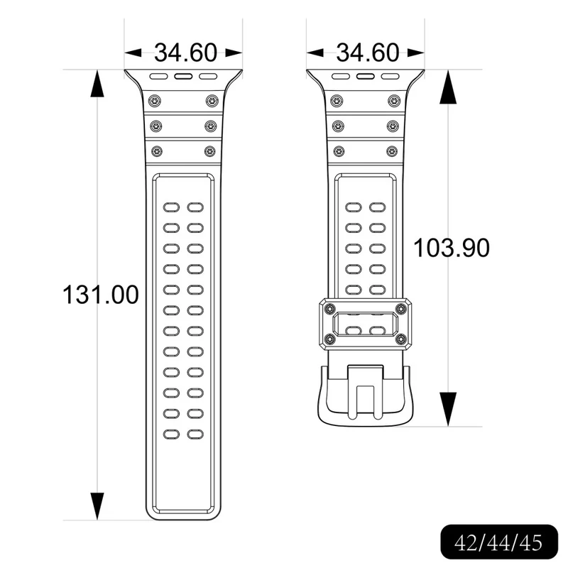 Wirklich schön Universell Apple Silikon / TPU armband