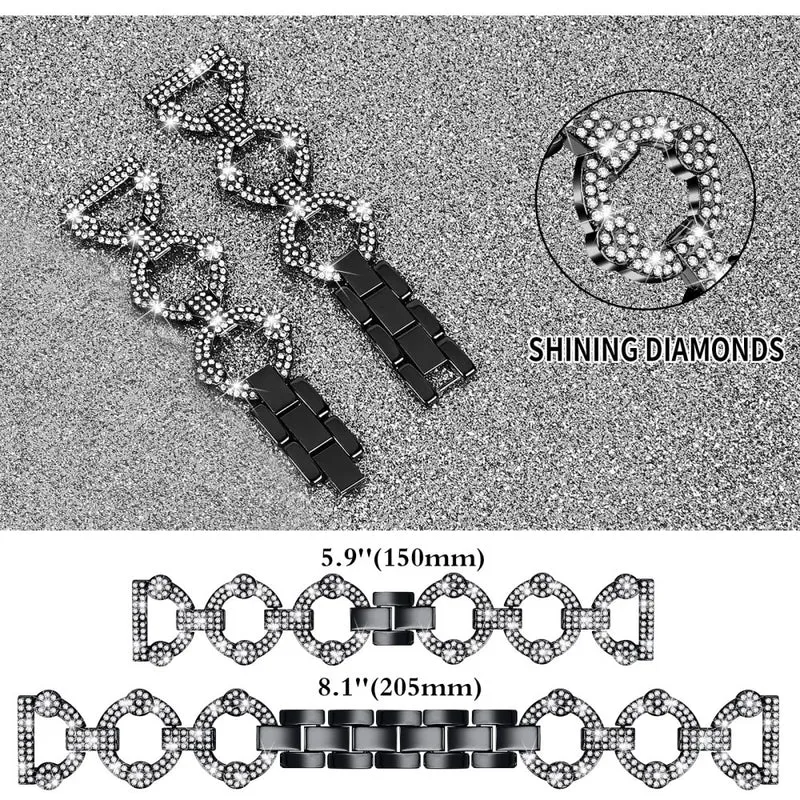 Absolut stark Universell Samsung Metall und Strass armband