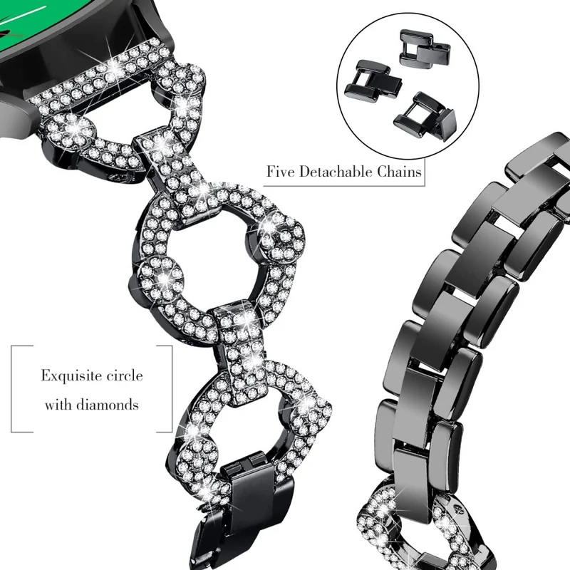 Absolut stark Universell Samsung Metall und Strass armband