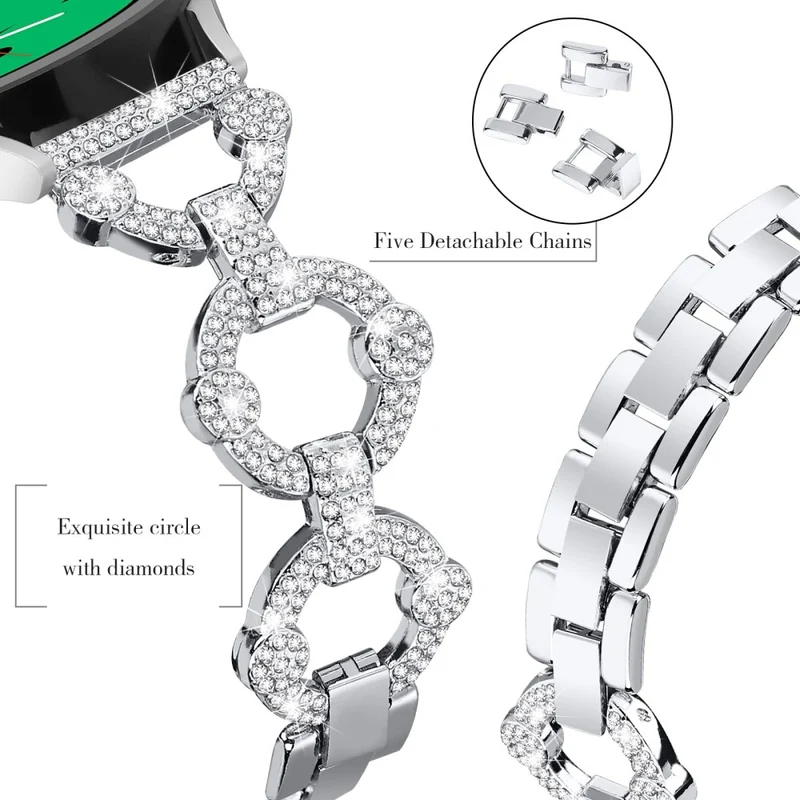 Absolut stark Universell Samsung Metall und Strass armband
