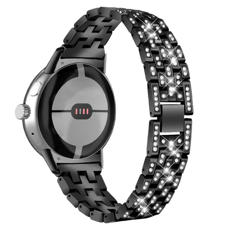 Super elegant Google Pixel Watch Metall und Strass armband