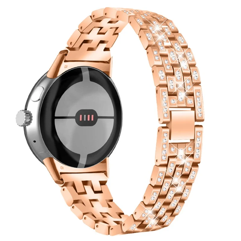 Super elegant Google Pixel Watch Metall und Strass armband