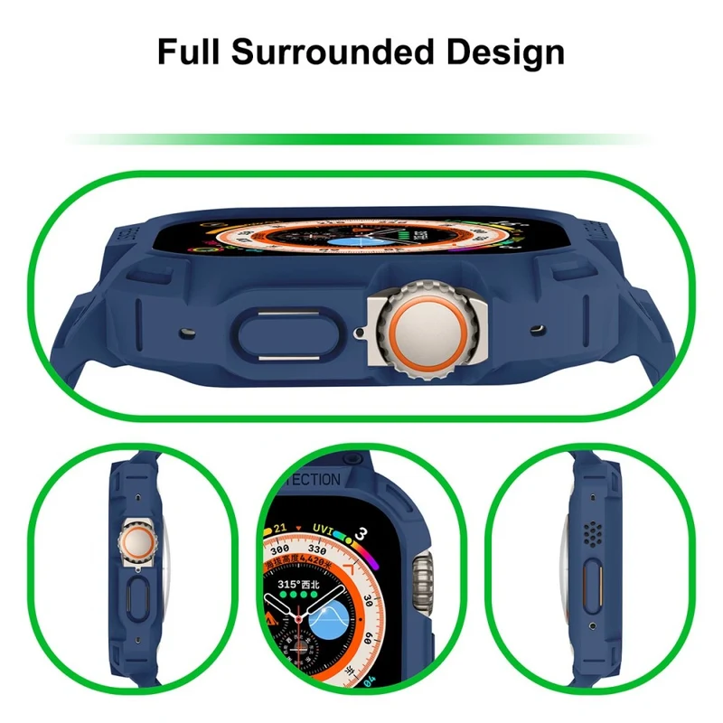 Absolut zuverlässig Apple Watch Ultra Silikon / TPU armband