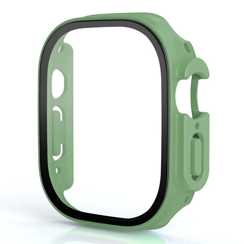 Stilvoll Apple Watch Ultra Hülle mit Displayschutz in Plastik und Gehärtetes Glas