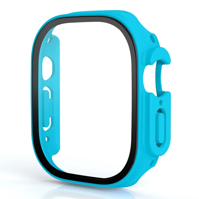 Stilvoll Apple Watch Ultra Hülle mit Displayschutz in Plastik und Gehärtetes Glas