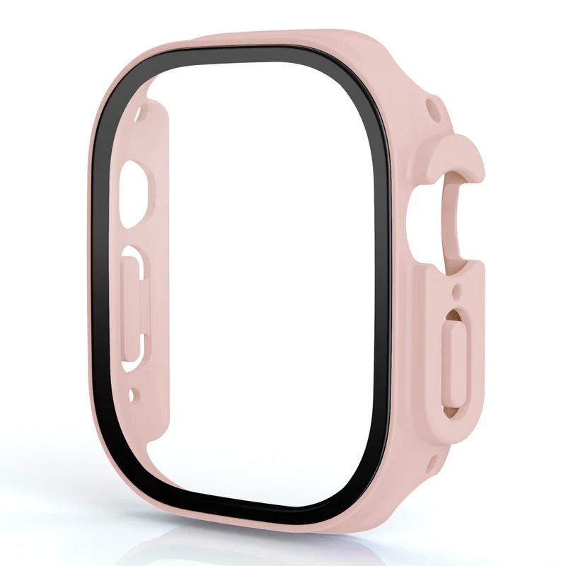 Stilvoll Apple Watch Ultra Hülle mit Displayschutz in Plastik und Gehärtetes Glas