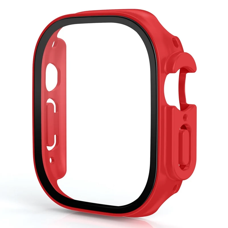 Stilvoll Apple Watch Ultra Hülle mit Displayschutz in Plastik und Gehärtetes Glas